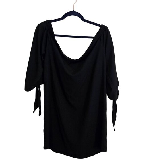 Mossimo Black Off Shoulder Tire Cuff A Line Dress Size XXL - Picture 1 of 5